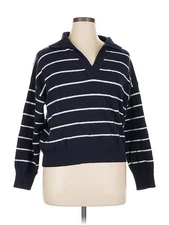 Elodie Women Blue Pullover Sweater XL