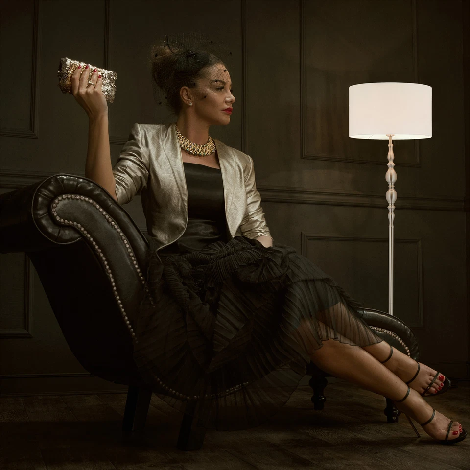 Lampada da terra design Piantana elegante 185 cm 4,5 kg Lampada da terra vintage - Immagine 2 di 4