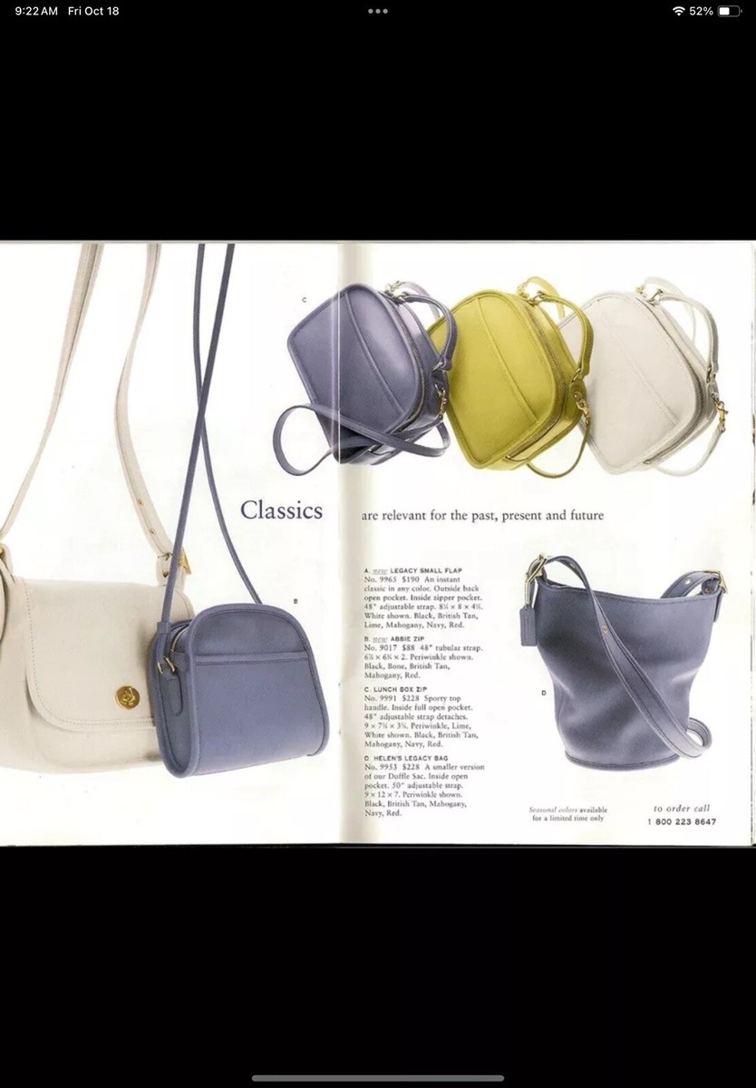 COACH Vintage Abbie Crossbody Shoulder Bag 9017 Black | eBay