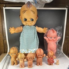 Japanese Vtg Retro Large 25" Kewpie Wing Doll Dress  Baby Bank NOS Figure Lot