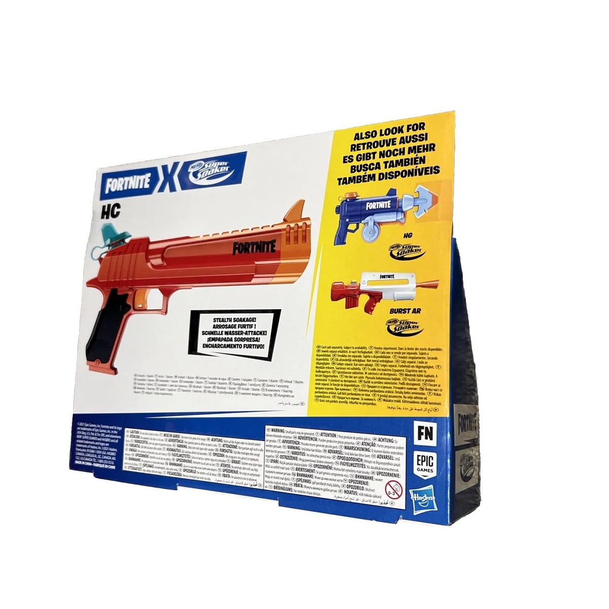 Nerf Super Soaker Fortnite HC Water Blaster Toy Orange New in Box