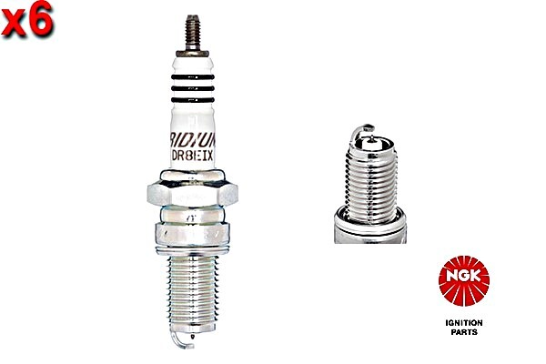 NGK 6x Spark Plug For BMW E26 FERRARI 328 GTB LANCIA Thema 79-93 90098-74037