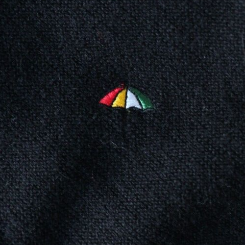 Vintage Arnold Palmer Golf XL Sweater Button Cardigan V-Neck Umbrella Logo Black - Picture 8 of 20