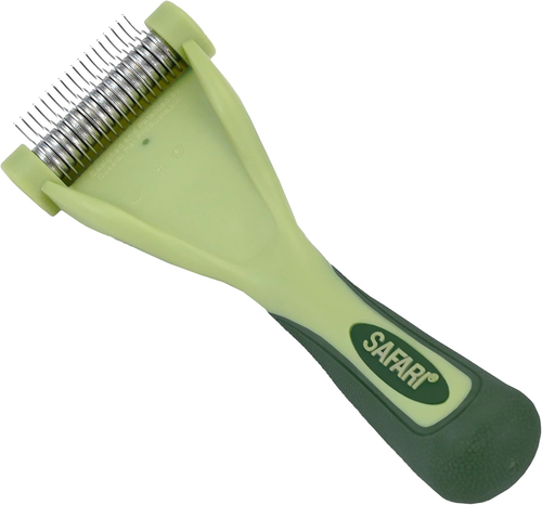 Pet Safari Shed Magic Deshedding Tool for Dogs with Medium to Long Hair - Des...