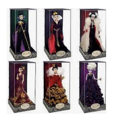 Disney Limited Edition Designer Villains Doll Set (all same number set ) 6 dolls