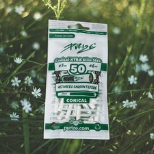 PURIZE&reg; Conical XTRA Aktivkohlefilter (&oslash; 5 x &oslash; 6 mm) - 50 St&uuml;ck
