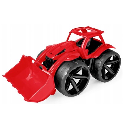 Wader Maximus Traktorlader in rot 68cm Sandkasten Strand Kinder Spielzeug
