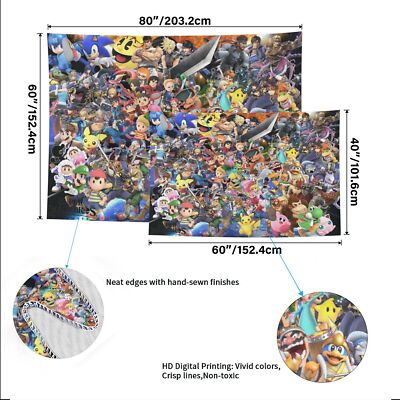 Super Smash Bros Tapestry Wall Hanging Wall Decor For Bedroom Kids