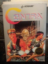 CONTRA Nintendo NES Game Original 1987 KONAMI Cardboard Collector Case  BOX 