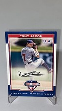 2017 Panini USA Baseball Stars & Stripes Black Ink /25 Tony Jacob Auto #10