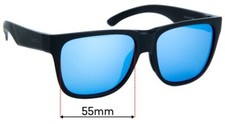 SFx Replacement Sunglass Lenses fits Smith Lowdown 2 - 55mm Wide