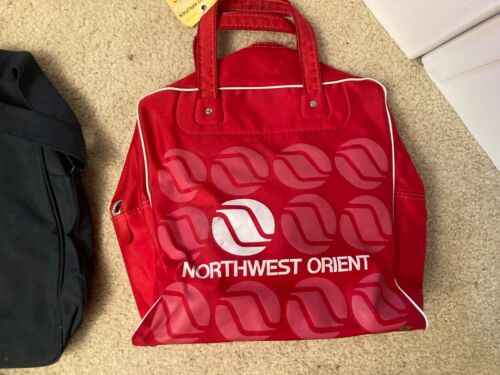 4 Vintage Airline Carry-On/Tote/Travel Bags! *BOAC•SwissAir•Lufthansa•Northwest* - Picture 11 of 11
