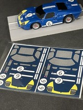 Decal kit for AFX GT40 body like Le Mans 1966 6 Andretti/Bianchi