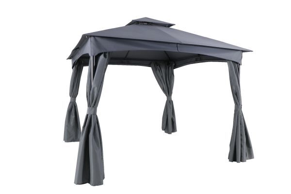 Ersatzdach Pavillon Maxim 300 x 300 cm Grau Pavilliondach