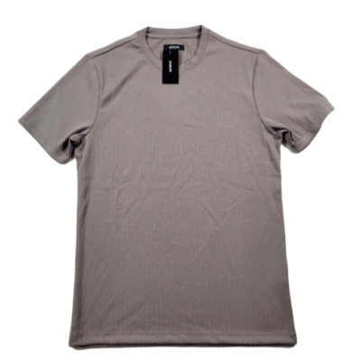ALFANI Men's Stretch Wallstreet Gray Drop Needle T-Shirt NEW 2XL XXL