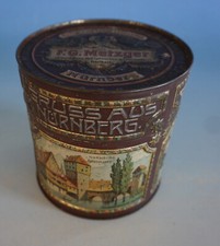 Blechdose N&uuml;rnberg Metzger Kgl. Bayer Hof Lebkuchen & Chocolade F.Lasse (F23-640