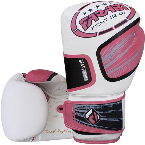 Farabi Professional Leather Boxing Gloves Sparring MMA Training Punching Fight - Picture 12 of 13