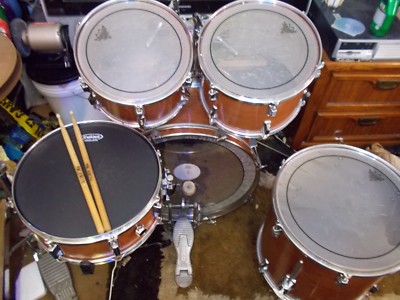 5 piece No Name drum kit, no cymbals, hardware, or throne