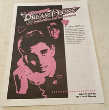 Vintage 1996 MB Dream Phone Game Replacement Instructions Original