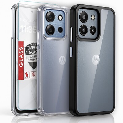 For Motorola Moto G 5G 2024 Case Phone Cover Shockproof Durable + Tempered Glass