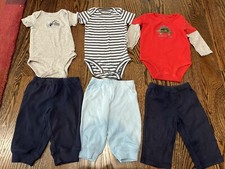 Just 1yr / Carter  s Infant Boy 6-pc Bundle - 3-6 Mths - 3 Bodysuits / 3 Pants