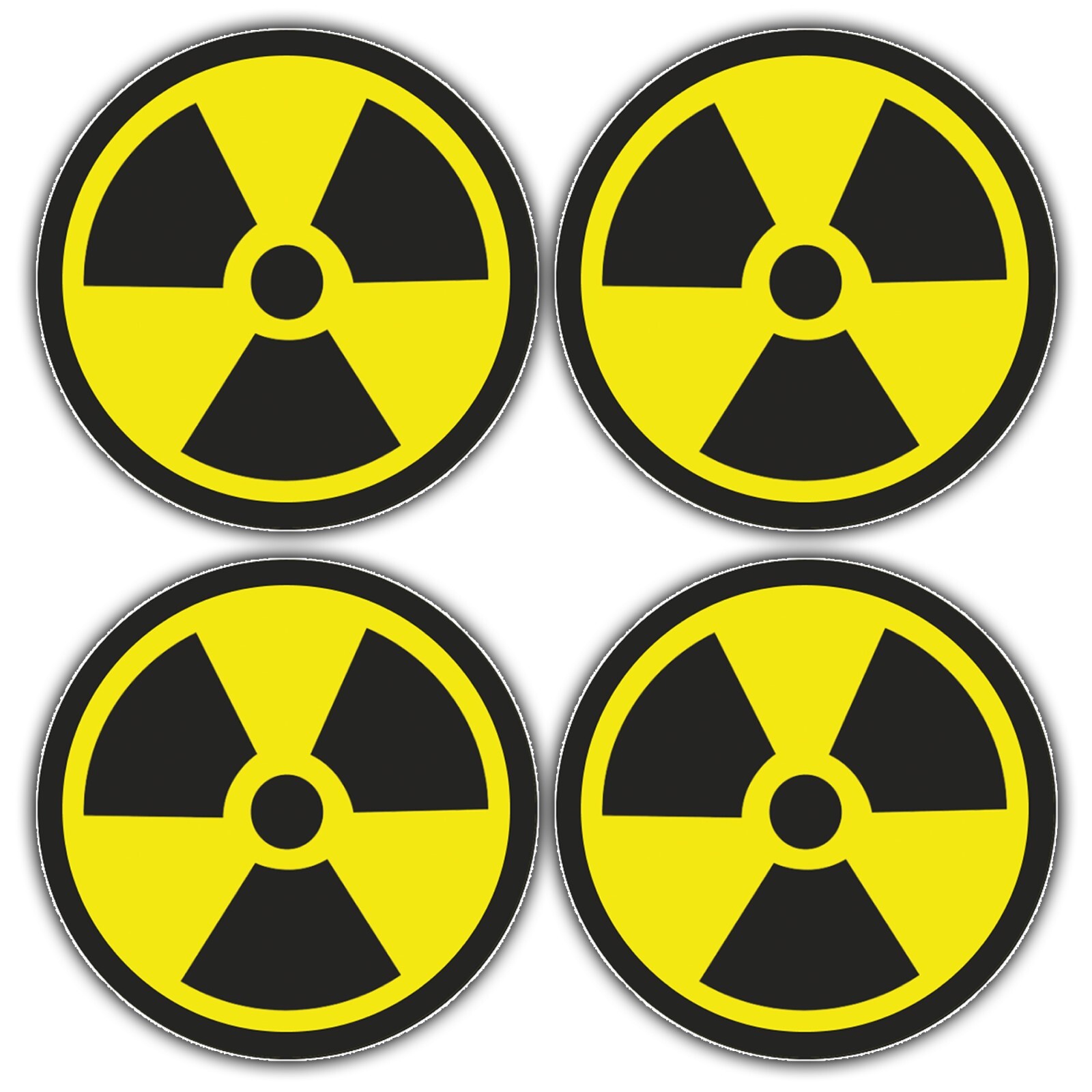 8-Pack - Radioactive Radiation Hazard Nuclear Vinyl Stickers - 50mm ...
