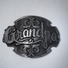 Vintage Siskiyou Buckle Co Grandpa A-80 Belt Buckle 1988 USA