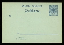 Postal Stationery H&G #442b Germany postal card 1900 Vintage