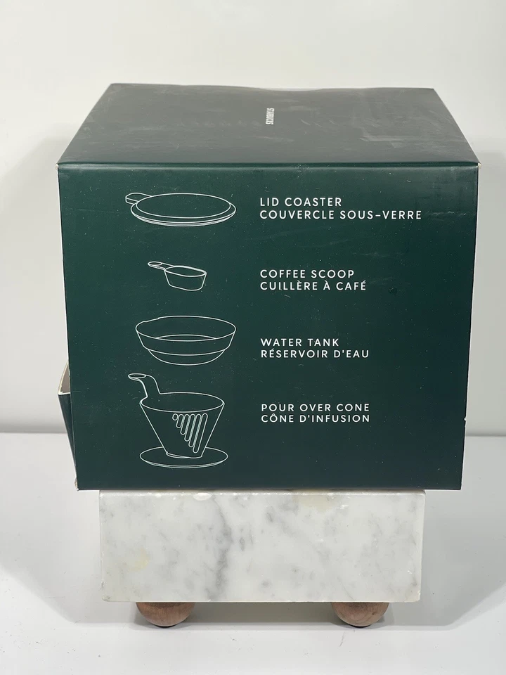 Starbucks Black Pour Over Set Coffee Funnel Brewing Manual Coffee Maker 2022  - Image 2 of 4