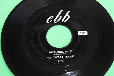 HOLLYWOOD FLAMES 45 Buzz Buzz Buzz / Crazy EBB 119 R&B DooWop SOUL Jiver 1957