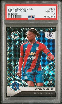 【美品】Michael Olise オーセンティックユニフォーム 正規品 希少 2021 PANINI MOSAIC PREMIER LEAGUE MICHAEL OLISE GENESIS SSP #136