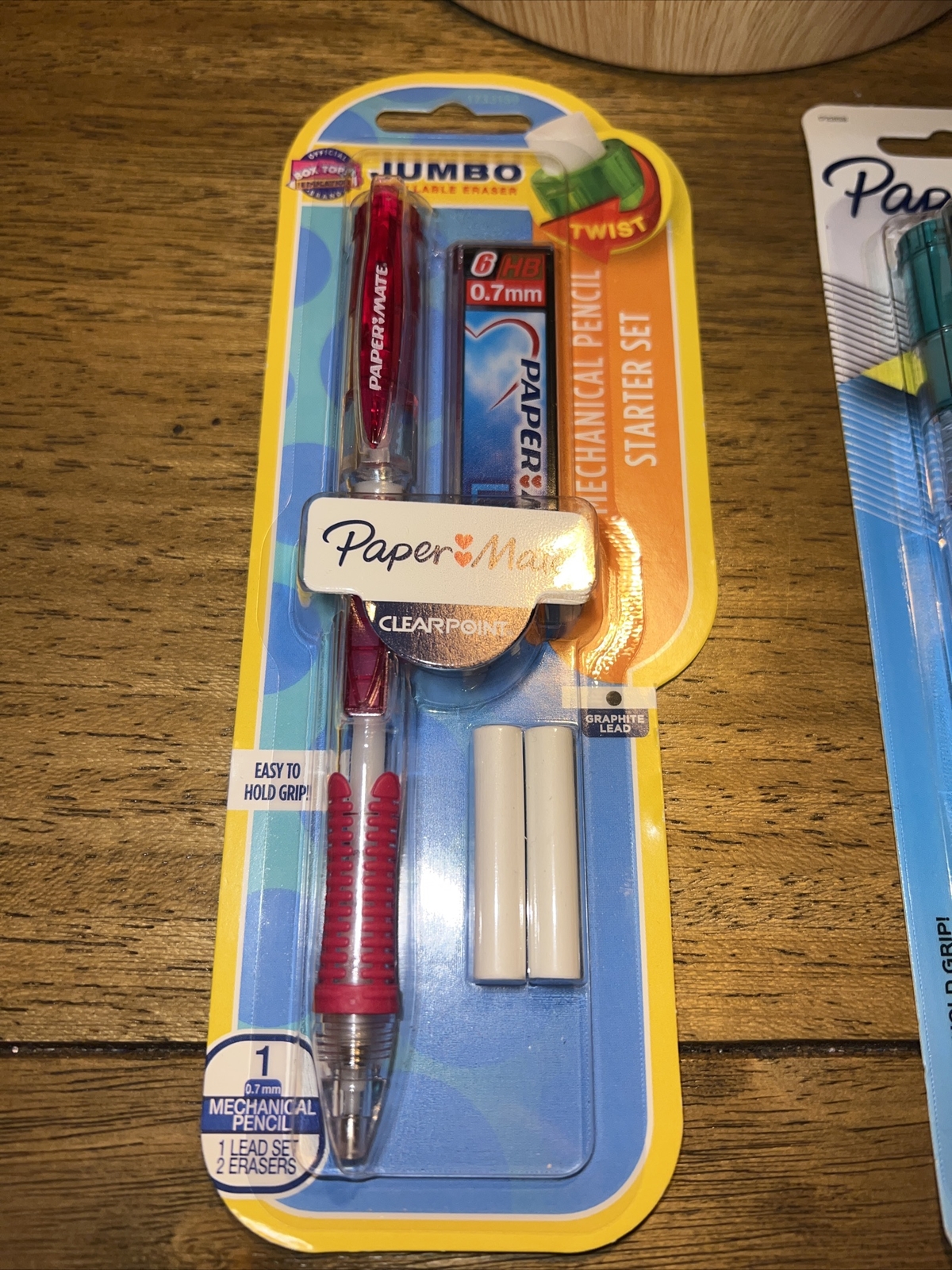 PaperMate Mechanical Pencil Clear Point Jumbo Refillable Eraser ( Mix