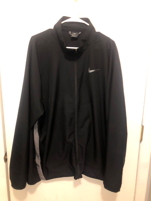 Nike Dri Fit Mens 2XL Woven Training Jacket Full Zip Mock Neck