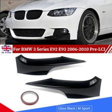 For BMW 3 series E92 E93 M-Sport 06-09 Front Lip Collars Corner Splitter Glossy