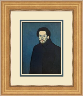 Pablo Picasso Self-Portrait Custom Framed Print