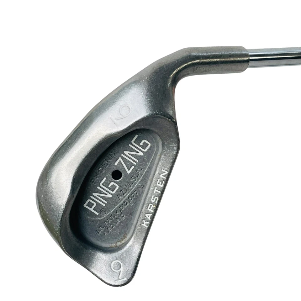 Ping Zing Black Dot 9 Iron Karsten KT-M Steel Shaft Senior 36" RH Original Grip - Изображение 3 из 4
