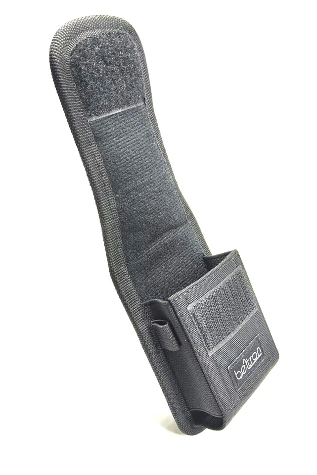 Funda de teléfono BELTRON universal de nailon abatible con clip de cinturón de metal y cierre seguro Foto 3 de 4