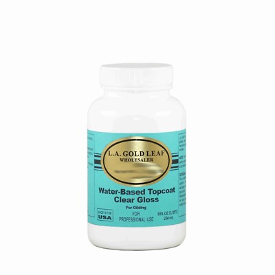 L.A. GOLD LEAF Water-Based Topcoat Clear Gloss for Gilding Gold Leaf - Bulk Sale