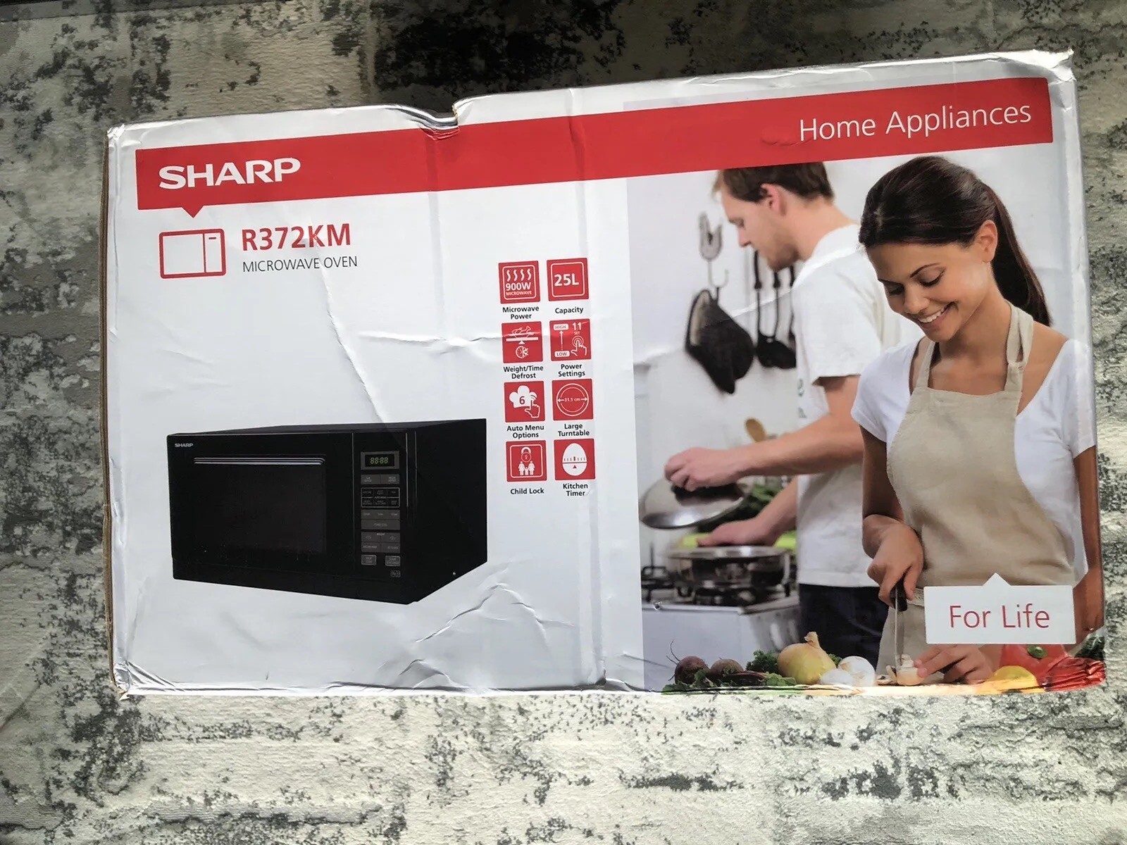 Sharp R372KM Solo Touch Control Microwave, 25 Litre capacity, 900W