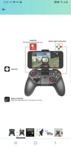 CHENGDAO Mobile Smartphone Gaming Controller Wireless Compatible Android,Tablet - Photo 3/8