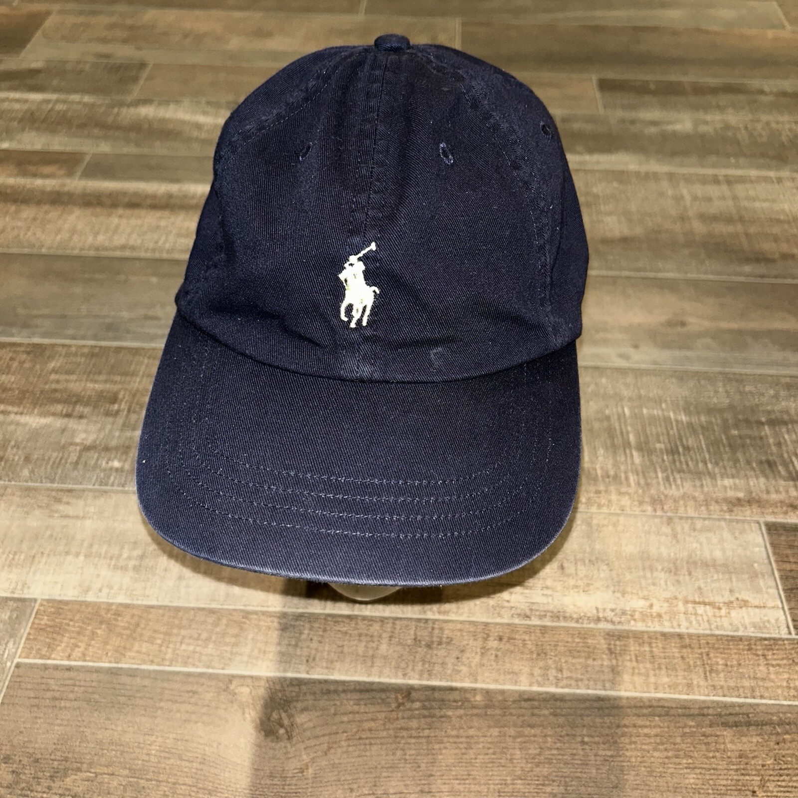 Polo Ralph Lauren Cappello Berretto Uomo Blu Giallo Papà Pony Strap Schiena Golf Atletico