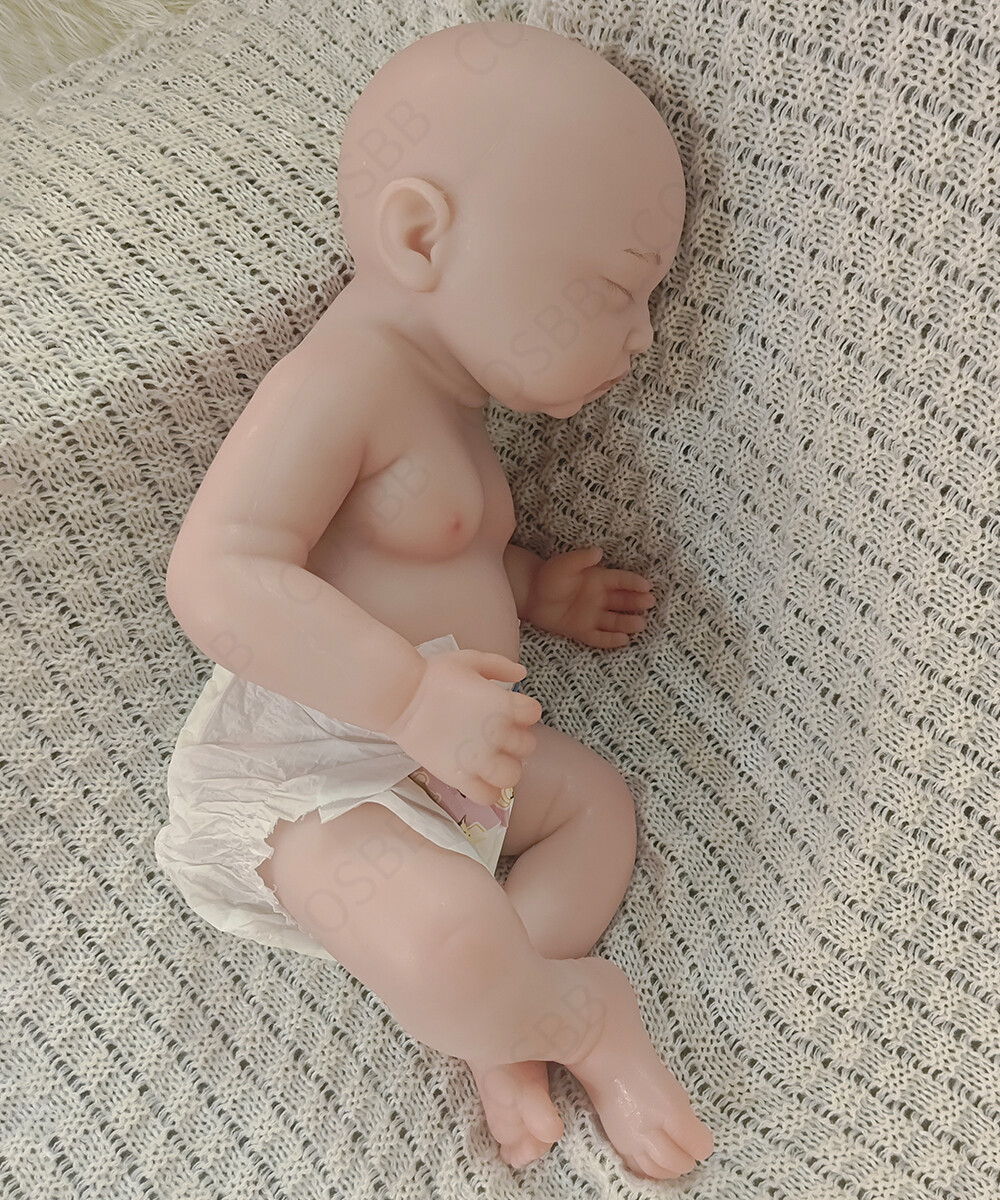 3.5kg Full Body Silicone Sleeping Newborn 45cm Cute Reborn Baby Dolls Girl Dolls