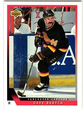 1993-94 Upper Deck #376 Dave Babych Vancouver Canucks