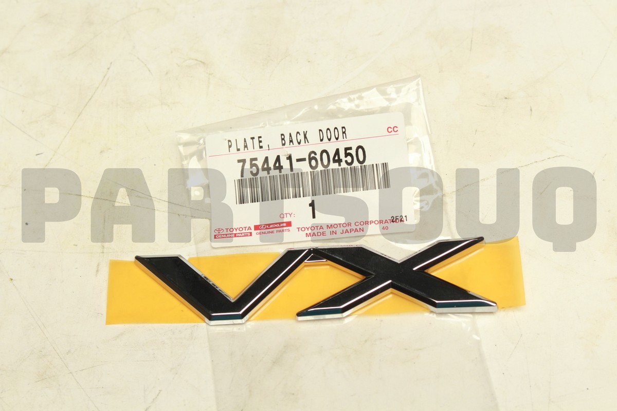 7544160450 Genuine Toyota PLATE, BACK DOOR NAME 75441-60450 | eBay
