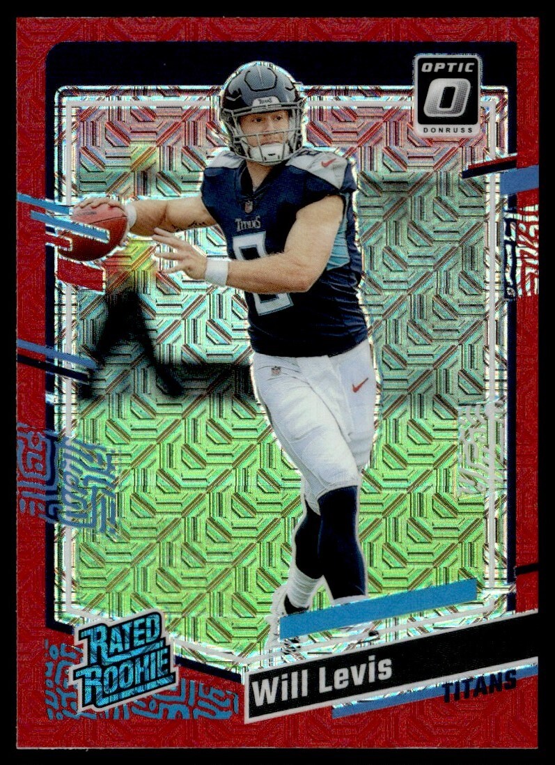 2023 Donruss Optic Red Mojo Rated Rookie Will Levis #298 JW1