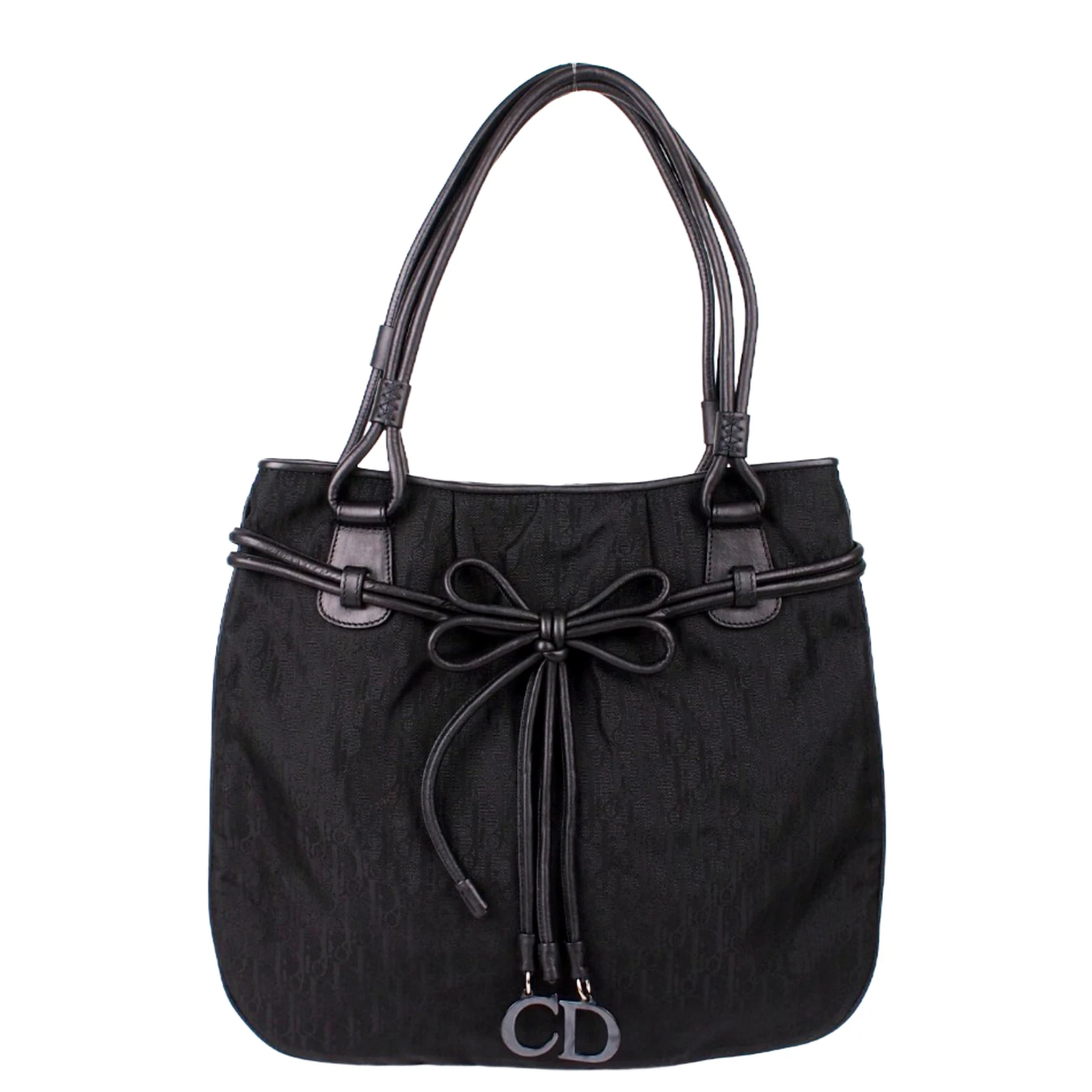 Sac fourre tout arc 100 % authentique 2007 vintage logo jacquard Christian Dior oblique