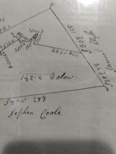 Antique Ephemera Hand Drawn 19th C Survey Map Lancaster Co PA ~7 3/4" X 6 1/8" - Picture 4 of 6
