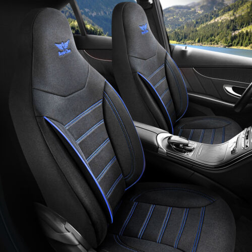 Pokrowiec na siedzenie do samochodu pasuje do Volvo V70 w kolorze czarnym niebieskim pilot 4.7 - Zdjęcie 1 z 11