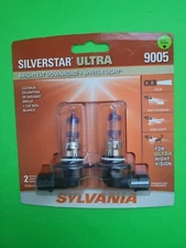 NEW - Sylvania 9005 Silverstar ULTRA NIGHT VISION Halogen Headlight Bulbs 2Pack