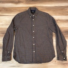 Scotch  Soda Shirt Mens Large Button Down Regular Fit Woven Textured Cotton